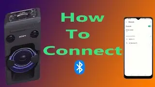 How To Connect Mobile  To Sony Home Audio System MHCV11