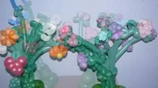 Цветы из воздушных шаров