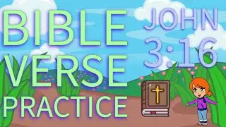 Bible Verse Practice for Children! | Let's Read The Bible: John 3:16 | Scripture Practice for Easter