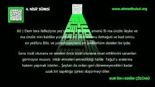 4 Nisâ  Suresi 1. Bölüm  www Ahmed Hulusi org   KUR'ÂN I KERÎM ÇÖZÜMÜ  Abdussamed Sesinden