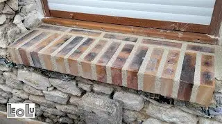 Faire un appui de fenêtre en brique
