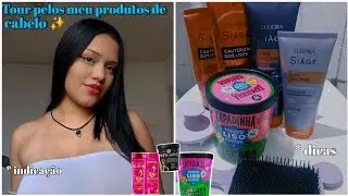 TOUR PELOS MEUS PRODUTOS CAPILARES| dicas , o que eu acho ...💙🫶