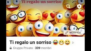 Ti regalo un sorriso😂😁😄 gruppo Facebook, link in descrizione.
