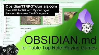 Obsidian - Solo RPG Toolkit - Dyson Logos Business Card Dungeon