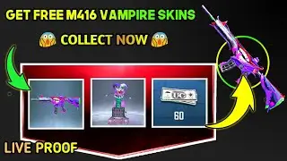 Pubg Mobile New || M416 Vampire Gun Skins || New Tricks Free Collect Now 😱