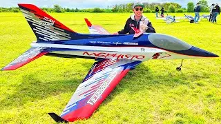 AWESOME XXL RC TURBINE JET!! CARF MEPHISTO 3D AEROBATICS DEMONSTRATION FLIGHT