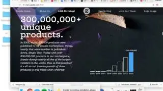 Scrolling text over static image