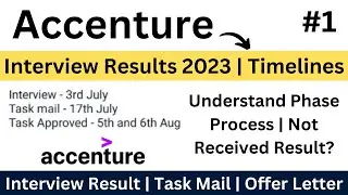 Accenture Interview Results| Task Approved After 1 Month | 3 July - 6 August | Accenture Updates