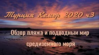 Турция Кемер 2020 ч3 Подводный мир Средиземного моря