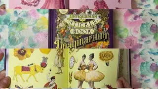 The Antiquarian Imaginarium sticker book flip through