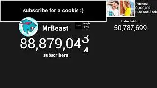 MrBeast to 89 million subscribers