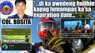 HINDI KA PWEDENG HULIHIN KAPAG LUMAMPAS KA SA EXPIRATION DATE - COL. BOSITA | NEWLY REGISTERED 2020