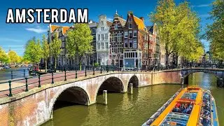🇳🇱 Green and Warm Amsterdam Walking Tour 4K Netherlands Colorful Walk