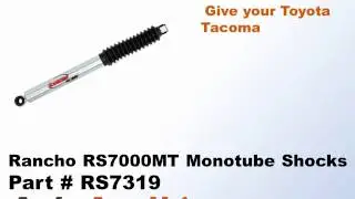 Rancho RS7000MT Monotube Shocks for 2005-2012 Toyota Tacoma - New Part 