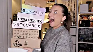 FEBRUARY BEAUTY SUBSCRIPTION UNBOXING 2023/ GLOSSYBOX, Roccabox, Look Fantastic, Dr. PAWPAW