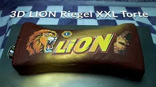 3D Lion Riegel XXL Torte