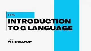 Introduction to C programming in Telugu II series on C