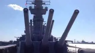 New Jersey Battleship View From Upper Deck