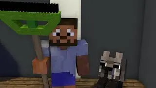 Broom Man Vs Raccoon [Minecraft Version]