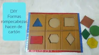 Rompecabezas de forma DIY hecho de cartón