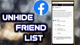 How to unhide friend list in facebook | unhide friends in facebook | unhide Friend | Hasnain info