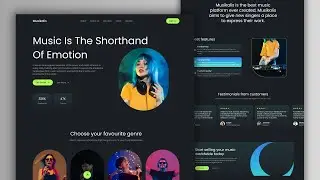 LETS DESIGN BUILDING A  MUSIC RESPONSIVE WEBSITE USING HTML CSS AND JAVASCRIPT