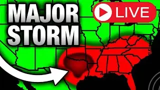 🔴 LIVE SEVERE WEATHER COVERAGE - BIG HAIL & TORNADO COVERAGE