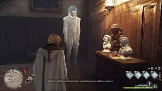 Funny interaction between Nearly Headless Nick and Scrope – Hogwarts Legacy