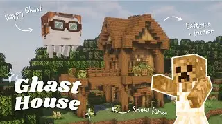 Happy Ghast House + Snow Farm | Minecraft Tutorial