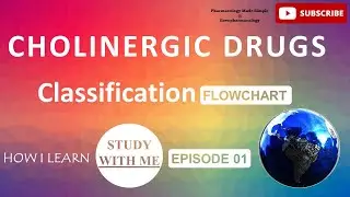Study With Me + How I Learn - Cholinergic Drugs Classification | Flowchart 1