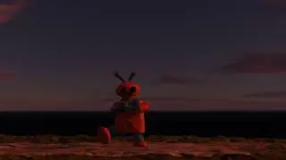 Robot Russian squat (test animation)