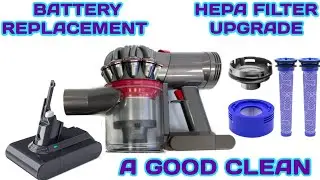 DYSON V7  V8 CLEANING GUIDE and BATTERY REPLACEMENT WORKS LIKE NEW AGAIN