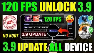 How to Get 90 / 120 FPS in PUBG 3.9 Update 😱 | Unlock 120 FPS in BGMI 3.9 Update 🚀100% Working 
