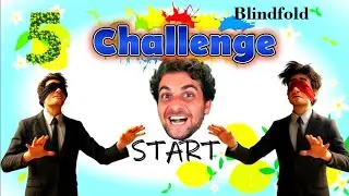 Painting Challenge Blindfold मज़ेदार food challenge (Part-1)
