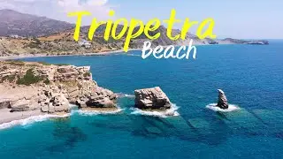 Triopetra beach Rethymnon Crete Greece 4K