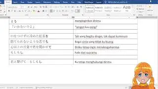 translate lagu  "keitai renwa" bersama PIP