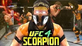 Scorpion Is Unstoppable In The UFC 4! FIRE Knockouts! EA Sports UFC 4 Online Gameplay