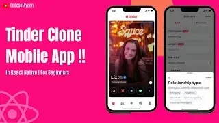 🔴Tinder App in React Native | Welcome UI | For Beginners