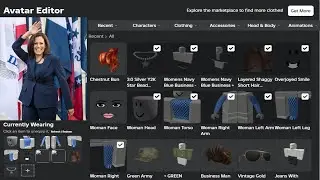 Making KAMALA HARRIS a ROBLOX ACCOUNT!