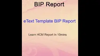 Oracle Cloud - eText Template BIP Report