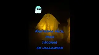 Aprende a hacer fantasmas para decorar en Halloween, actividades con niños, materiales fáciles