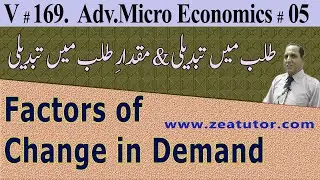 Change in Demand VS Change in Quantity Demanded, Advance Economics lectures in Urdu/Hindi, Sir Zafar