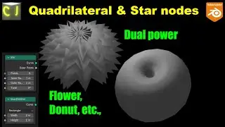 Quadrilateral and Star nodes are underrated! - Blender 4.2 Geometry node Tutorial