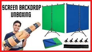 Change Background in your videos Using Screen Backdrop T shaped Stand Honest Review in Hindi 