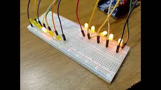 led chaser using arduino !