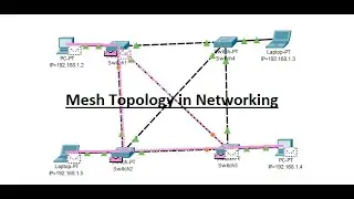 Mesh Topology in Networking || Topology || Cisco packet Tracer || 