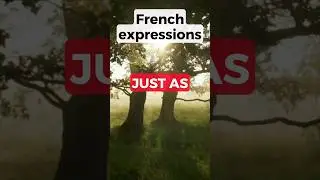 How to say JUST AS in French #shorts