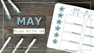 REAL-TIME PLAN WITH ME || May 2021 Bullet Journal Setup