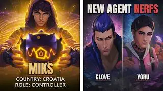 New Agent Miks + Clove and Yoru Nerfs in Valorant