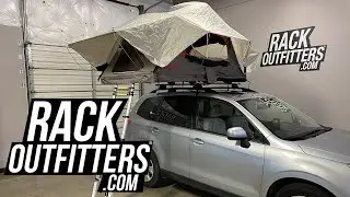 Yakima SkyRise HD SMALL 2 Person Roof Top Tent on Subaru Forester